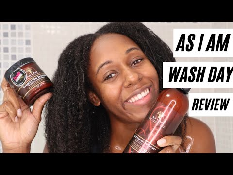 AS I AM SHAMPOO AND CONDITIONER REVIEW | WASH DAY FOR...