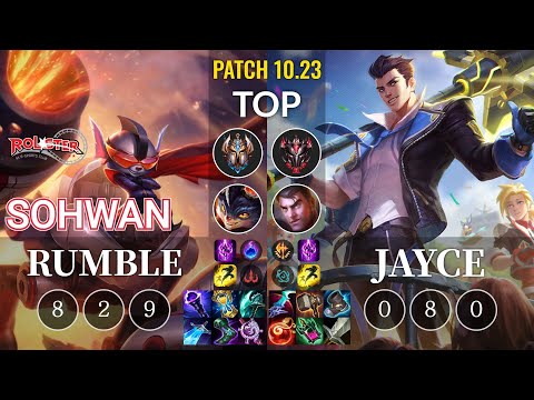 KT SoHwan Rumble vs Jayce Top - KR Patch 10.23