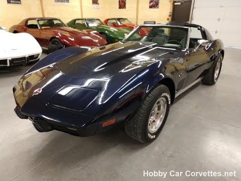 1976 Blue Corvette L82 Manual Hot Rod For Sale Video