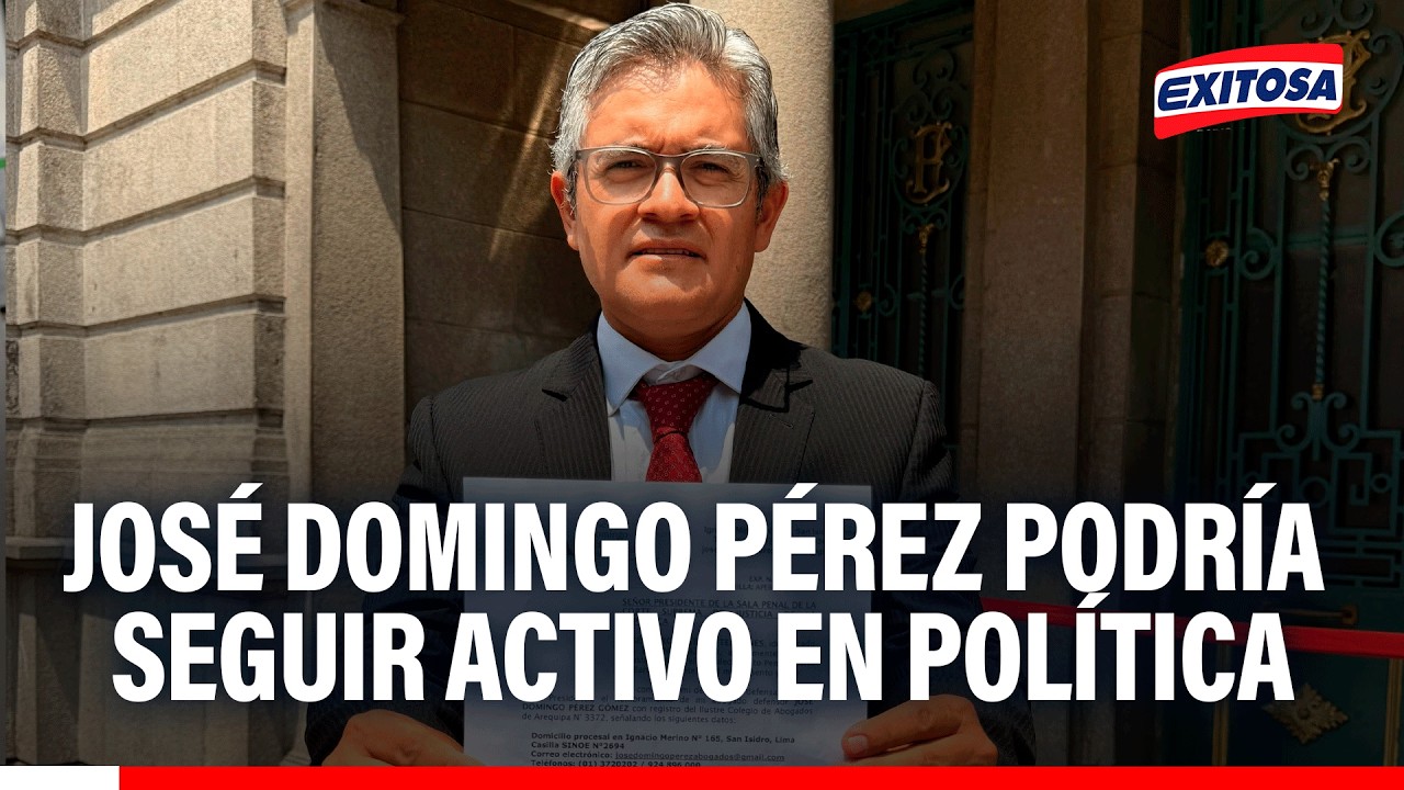 🔴🔵 José Domingo Pérez no descarta seguir en política: “Es un aspecto que se está evaluando”