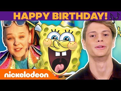 Happy Birthday, SpongeBob! 🎉 Jonas Brothers, Jace Norman & More CELEBrate! | #TBT