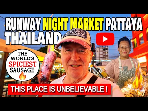 Pattaya Runway Night Market. INSANE Street Food under a REAL Boeing 747! ✈️ Thailand 2026