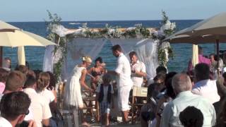 preview picture of video 'Ristorante Spurcacciuna - Bagni Marea - Savona - Matrimonio sulla Spiaggia'