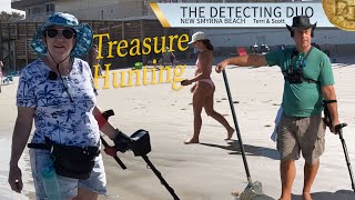 A Bit of Silver Found Beach Metal Detecting Florida | The Detecting Duo S03E51