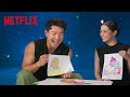 Cristin Milioti, Craig Robinson & Simu Liu in a Color Book Challenge