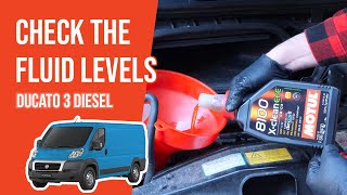 Youtube thumbnail of video "How to check the fluid levels Ducato 3 3.0 Multijet 📏"