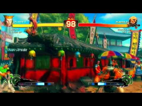 Street fighter 4 IV ONLINE Guile VS Gouken Online Ranked Match