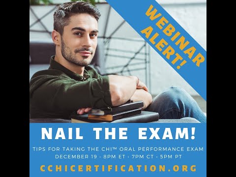 2019 12 19 Tips for Preparing to Take CCHI's Healthcare Interpreter CHI Exam Webinar