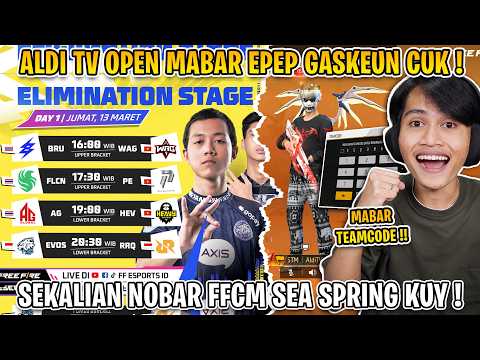 AYO MABAR GES TEAMCODE !! SAMBIL NOBAR FFCM ELIMS DAY JUGA 😎🔥