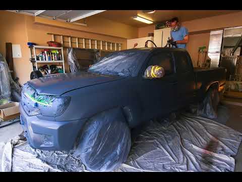 Space Grey Tacoma Plastidip Project