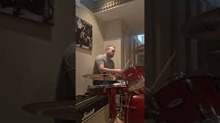 Practicing drums in Ontario.