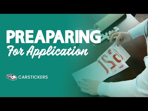 Transfer stickers: preparing for application
