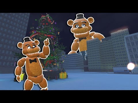 HUGE FREDDY FAZBEAR ATTACKS CHRISTMAS CITY IN GMOD! - Garry's Mod Gameplay - FNAF Survival