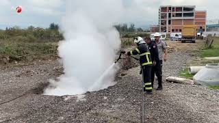 Doğal Gaz Boru Hattındaki Yangın Söndürüldü