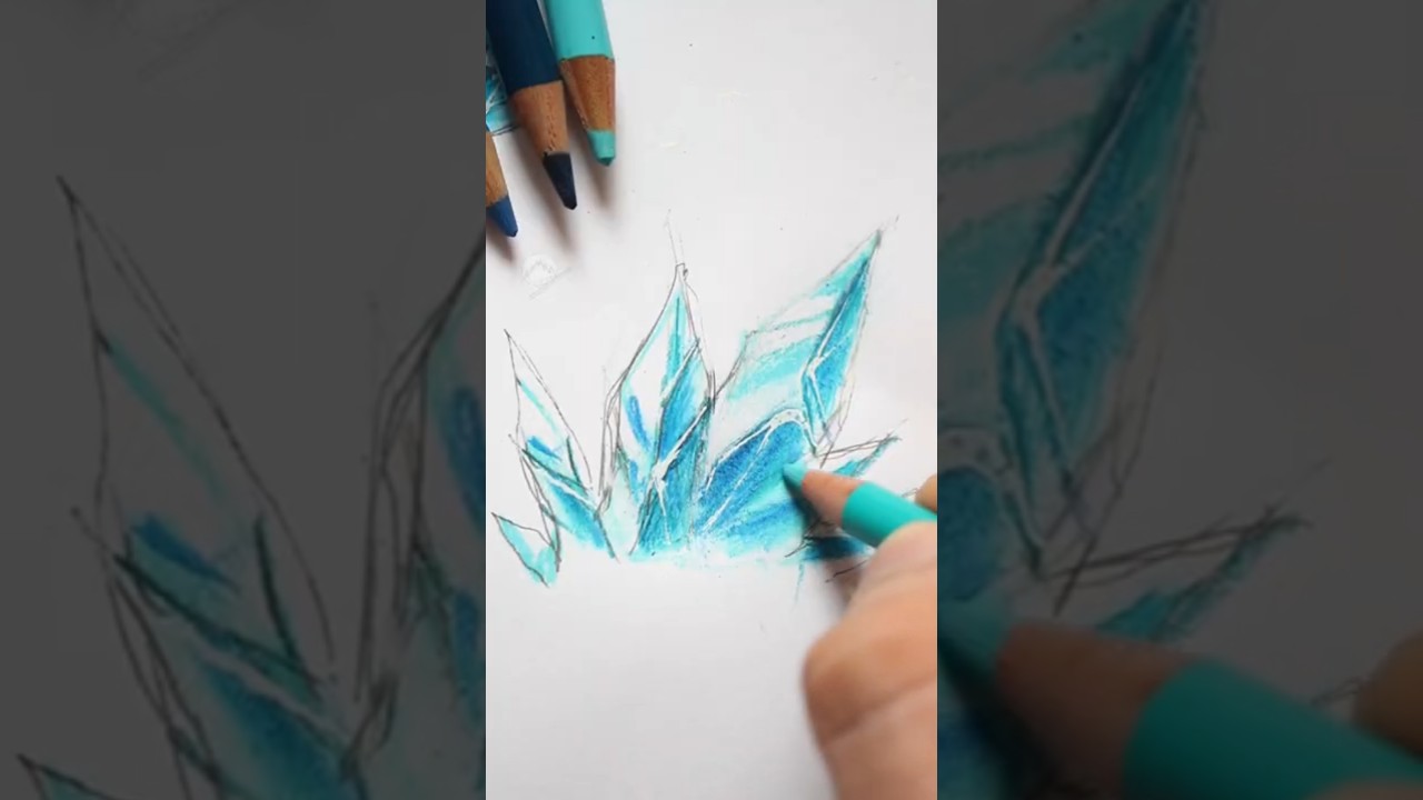HOW TO DRAW ICE | Tutorial | #shorts | DrawlikeaSir