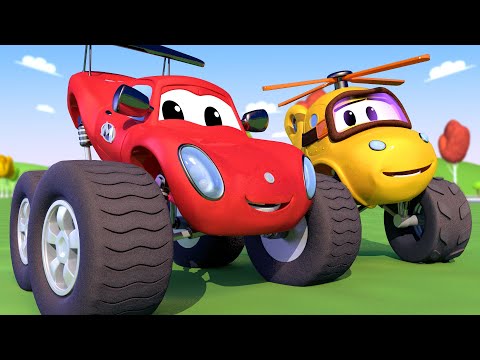 Monster Trucków - Mia MonsterKopter wpadła do Studni! - Miasto Samochodów | Bajki dla dzieci