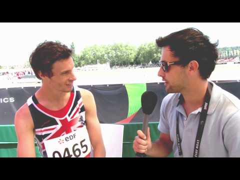 Interview: Paul Blake -- men's 800m T36 final - 2013 IPC Athletics World Championships Lyon