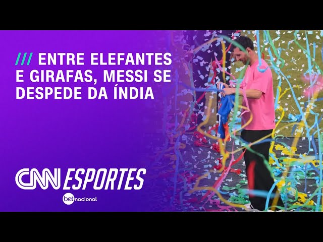 Após caos e festa, Messi encerra turnê pela Índia | CNN NOVO DIA