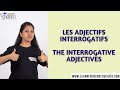 French Grammar | Les adjectifs interrogatifs (Interrogative adjectives) | By Suchita |+91-8920060461
