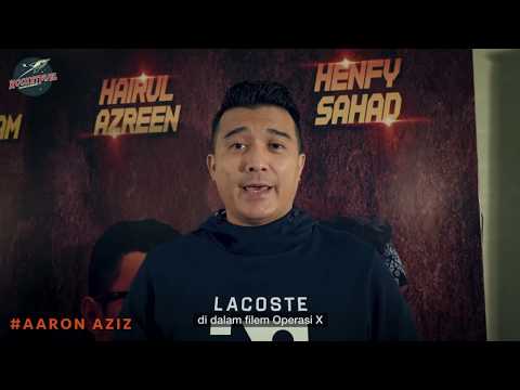 Aaron Aziz di Tayangan Perdana Operasi X