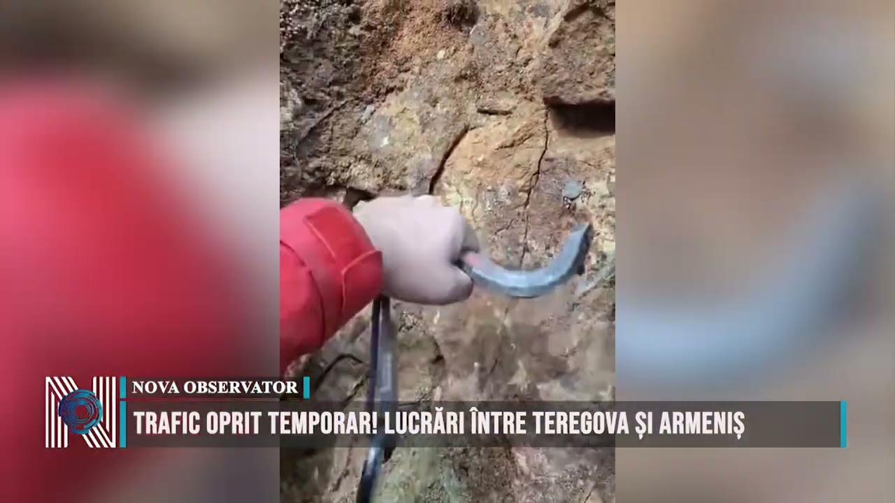 Trafic oprit temporar! Lucrări între Teregova și Armeniș