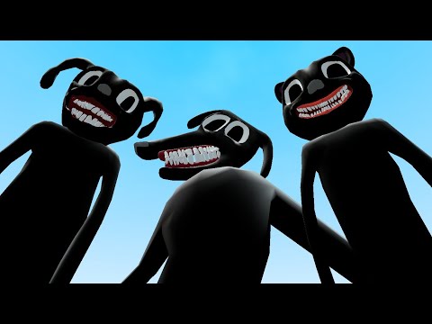 OLD CARTOON DOG VS OLD CARTOON CAT VS NEW CARTOON DOG!! Garry's Mod [Trevor Henderson] Gameplay