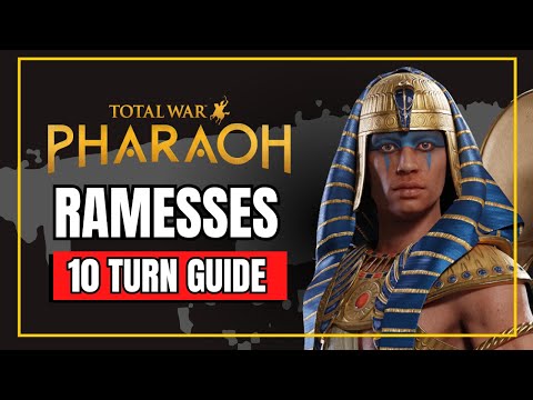 Ramesses - First 10 Turns Guide in 5 Minutes! Total War: PHARAOH (Legendary Difficulty)