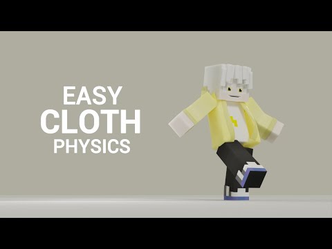 Flxmerity - EASY Cloth Physics For Minecraft Animations [Blender Tutorial]