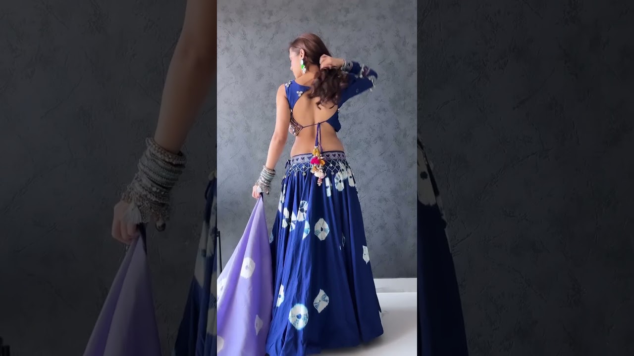 Navratri fits 💙🤍 ft Sukhmani Gambhir | Dholida - Gangubai Kathiawadi | Jahnvi Shrimankar, Shail