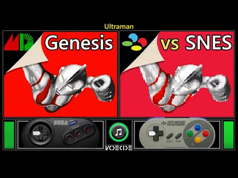 Ultraman (Sega Genesis vs SNES) Real Hardware Comparison