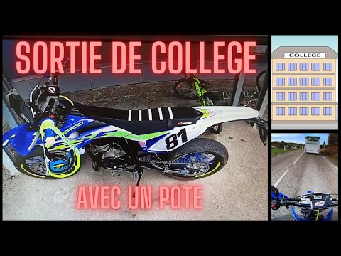 SORTIE DE COLLEGE EN MOTO (sherco 50 cc)
