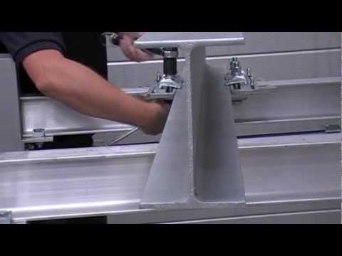 Fast fit steel to steel i beam connection system