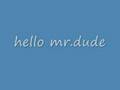 Hello Mr Dude