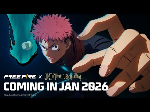 Free Fire × Jujutsu Kaisen is coming in January 2026 | Free Fire Official