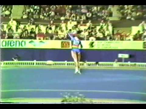 3rd T GDR Gabriele Fahnrich FX - 1985 World Gymnastics Championships 9.775