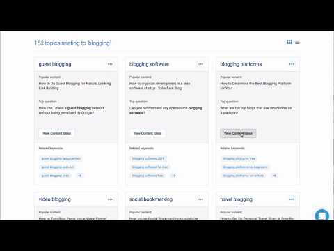 Topic Explorer from BuzzSumo - or how to generate a tonne of content ideas!