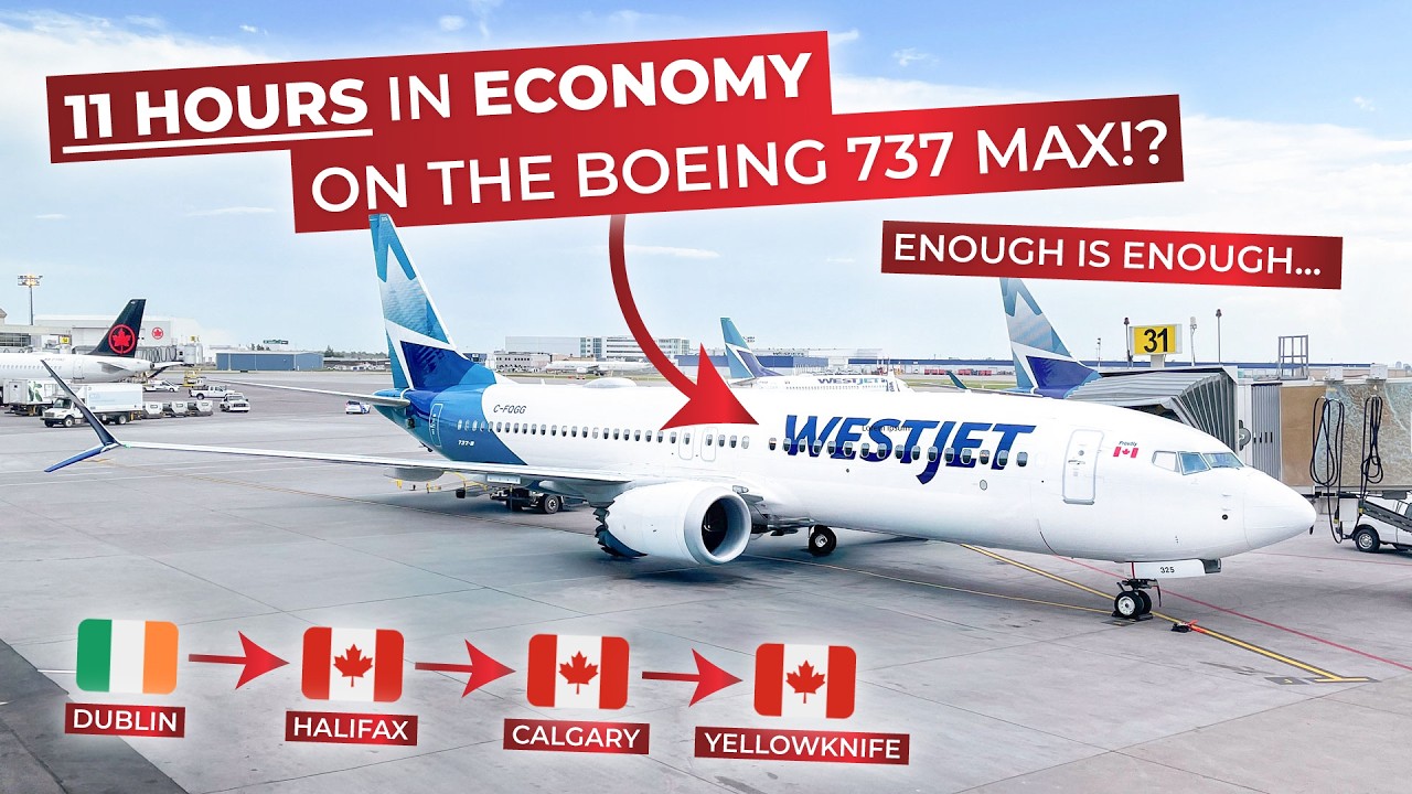 The lower the price the lower the comfort? | WestJet Boeing 737 MAX Transatlantic ECONOMY Class!