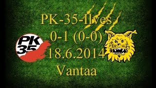 preview picture of video 'PK-35-Ilves 0-1 (0-0) Ykkönen Vantaa 18.6.14  tilannekooste'