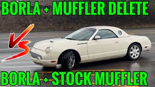 Ford Thunderbird 3.9L V8: Stock Muffler Vs Muffler Delete!