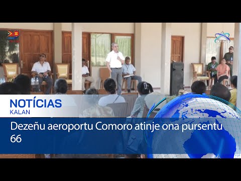 Dezeñu aeroportu Comoro atinje ona pursentu 66