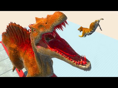 Dangerous Jump Into The Jaws Of Dinosaur! ► Animal Revolt Battle Simulator