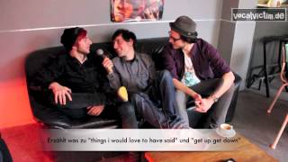 vocalvictim backstage with Itchy Poopzkid München (Santo Anger) 04.02.2013 Interview