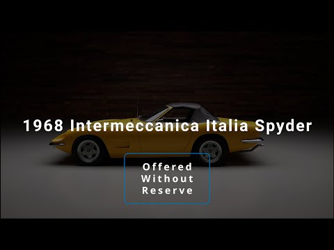 Thumbnail for 1968 Intermeccanica Italia Spyder | Offered Without Reserve | The Auburn Auction | Aug 31 - Sept 2 by Intermeccanica