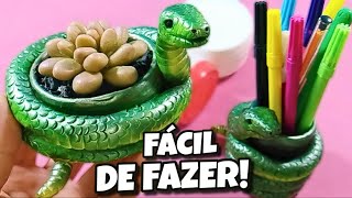 RECICLE POTINHOS COM ESSA SIMPRES IDÉIA EM BISCUIT, TRANSFORMANDO EM UTILITÁRIOS.