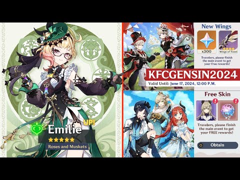 NEW UPDATE! EMILIE ANNOUNCEMENT, 4.8 BANNERS, NEW WINGS AND SKINS - Genshin Impact