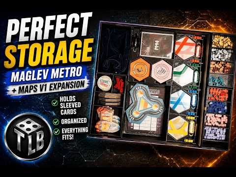This MAGLEV Metro Insert Holds EVERYTHING! Sleeved Cards + Maps V1 Storage Upgrade