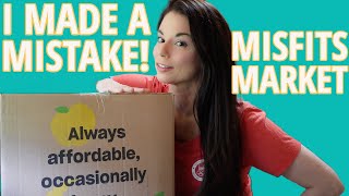 Misfits Market:  No Ice Pack + I Messed Up!