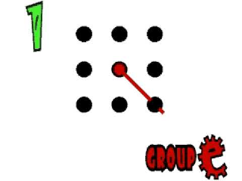 Nine dots four lines solution.