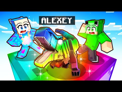 Fingi ser um BEBÊ DINOSSAURO em um CHUNK OP no Minecraft!