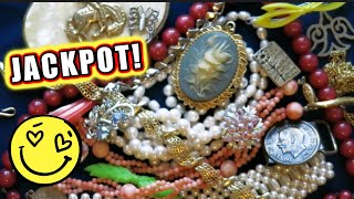 Pearls & Gold Jewelry Haul Unboxing to Sell on Ebay
